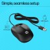 HP 1000 Wired Optical Mouse (Black)