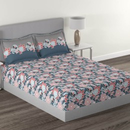 myTRIDENT 144 TC Cotton Double Bedsheet Set (Midsu