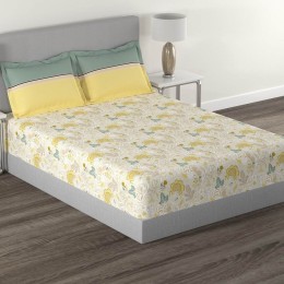 myTRIDENT 144 TC Cotton Double Bedsheet Set (Victo