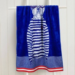 MyTrident Classic Aqua Fashion Bath Towel (Hello Sailor)