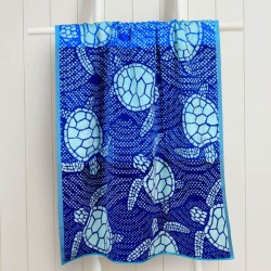 MyTrident Classic Aqua Fashion Bath Towel (Turtle Swim)