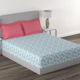 myTRIDENT 144 TC Cotton Double Bedsheet Set (Jules