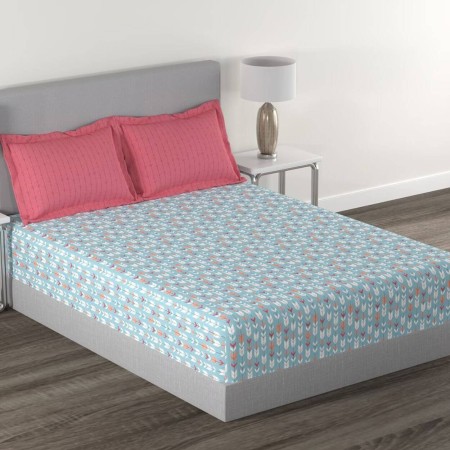 myTRIDENT 144 TC Cotton Double Bedsheet Set (Jules)